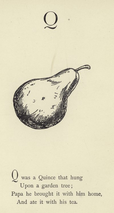 Q harfi by Edward Lear